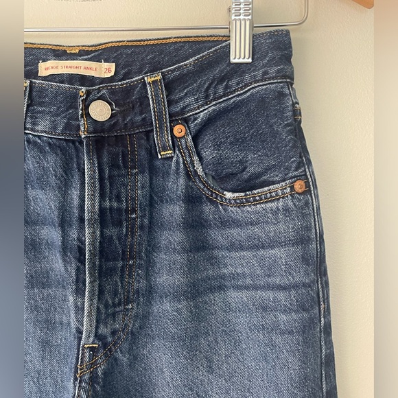 Levi's® Premium Ribcage Straight Ankle Jeans - Picture 6 of 12